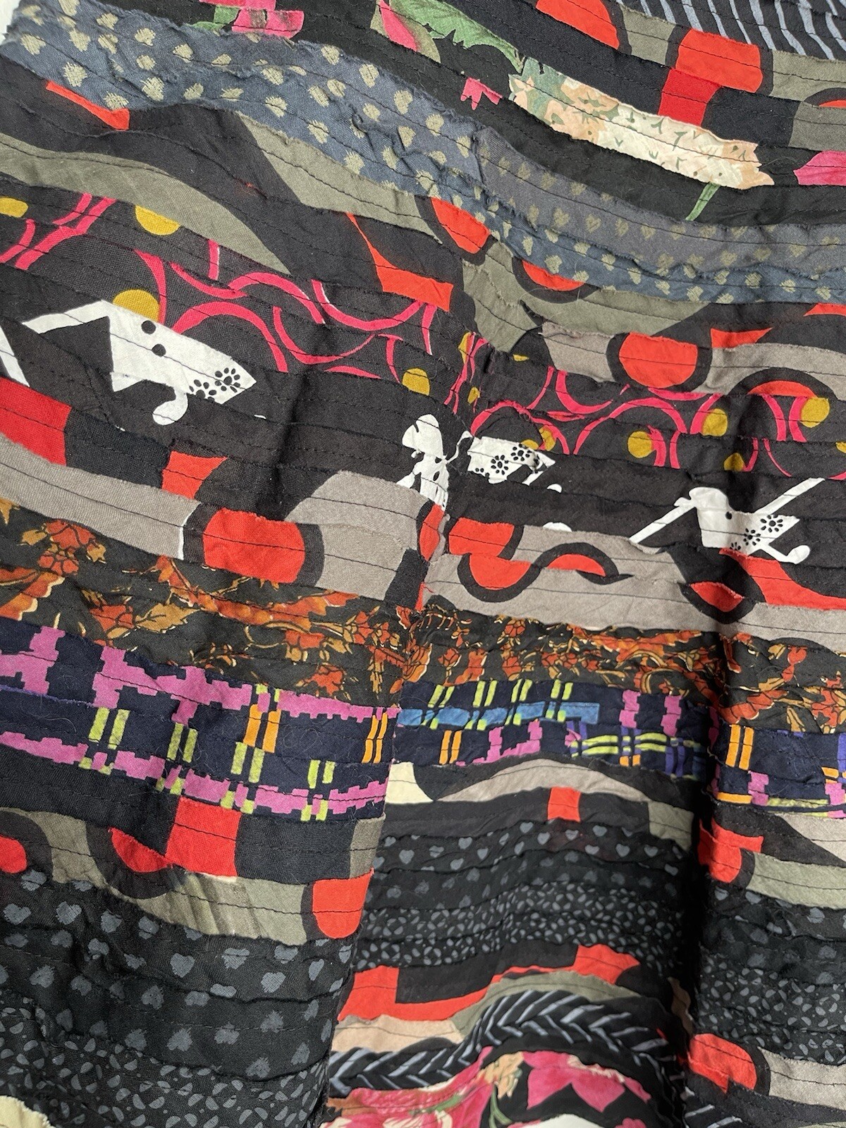 Asha Multicolored Patchwork Skirt Size Small - image 2