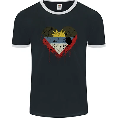 Love Antigua und Barbuda Flagge Tag Fußball Herren Ringer Maglietta Fotl - Bild 1 von 2