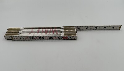 Lufkin Rigid 72 Inch Ruler Vintage Lufkin 72 In. Folding Ruler No. 966 wooden Carpenters Rule | eBay