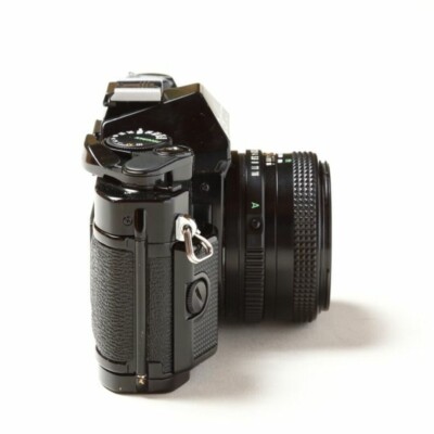 Canon AE-1 PROGRAM Body and Lens With 50mm F2 Black GUC from Japan