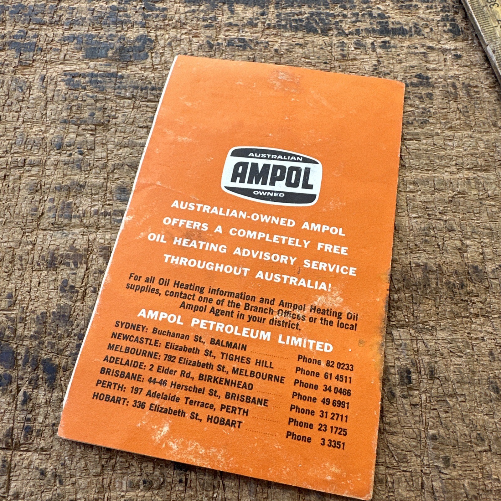 Ampol Oil Heating Your Home Mini Brochure Vintage eBay