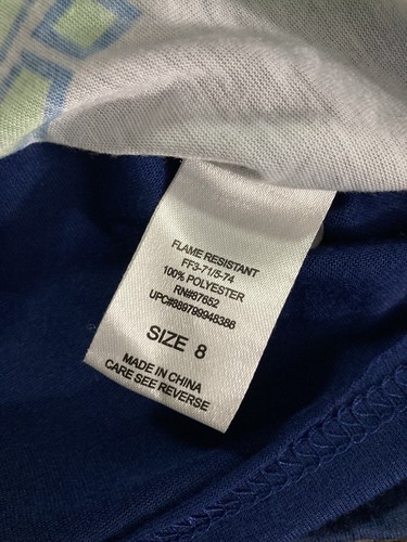 2 Boys Short Sleeve Pajama Shirts Size 8 - Picture 6 of 6