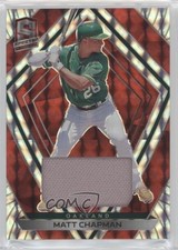 2020 Panini Chronicles Spectra Red Prizm Swatches /25 Matt Chapman #86 o7m