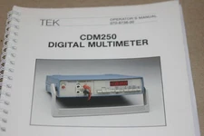 Tek Tektronix CDM250 Digital Multimeter Instruction Operator's Guide Manual
