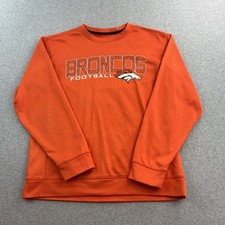 Denver Broncos Sweatshirt Mens Large NFL Football Pullover Crewneck Adidas