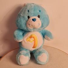 Vintage Care Bears Wish Bear Plush 13" Shooting Star 1983 Kenner   Excellent 