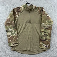 Propper Tactical Shirt Men's Large Regular Camo Military 1/4 Zip Long Sleeve