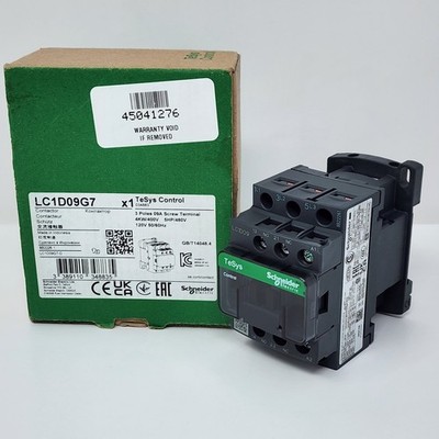 Schneider Electric LC1D09G7 TeSys D Contactor 9A 3-Pole 120V Coil 4kW/5HP