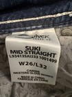 Silver Jeans Co. Women’s Suki Straight Jeans Blue Medium Wash Mid Rise — photo 3