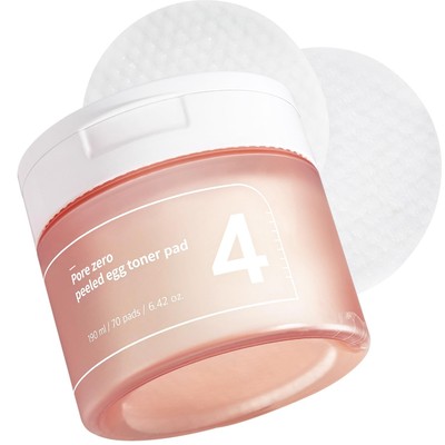 numbuzin No.4 Toner Pads | Pore Zero Peeled Egg Toner Pad | Gentle Exfoliator...