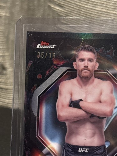 2024 Topps Finest UFC Cory Sandhagen 05/15 RARE Black Refractor Near Mint - Picture 3 of 3
