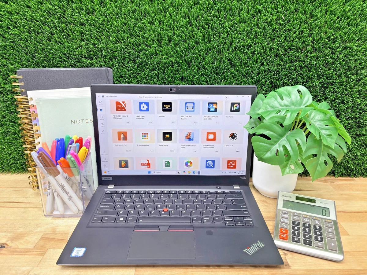 Lenovo Intel Core i7 8th Gen. PC Laptops & Netbooks 256 GB SSD