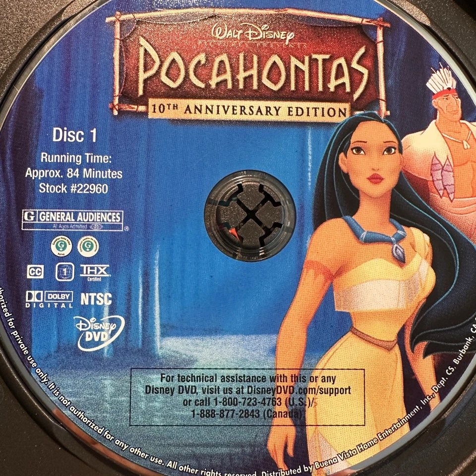 Pocahontas DVD Disney Bilingual - Image 2 of 4