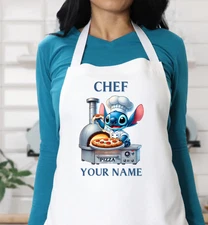 Personalized Kitchen Adult and Child's Apron-Cotton Towel-Chef--Stitch-Gift