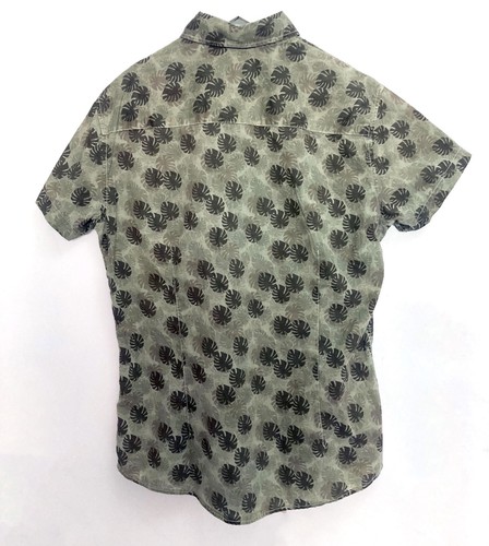 ARMANI Jeans ShIrt Jungle Camouflage Men's UK M-L Short Sleeve Designer - Picture 2 of 11