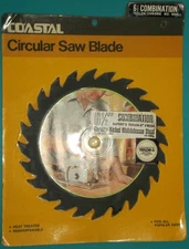 COASTAL CIRCULAR SAW BLADE 6.5 INCH ITEM No 4689 TEFLON CHROME HEAT TREATED NEW
