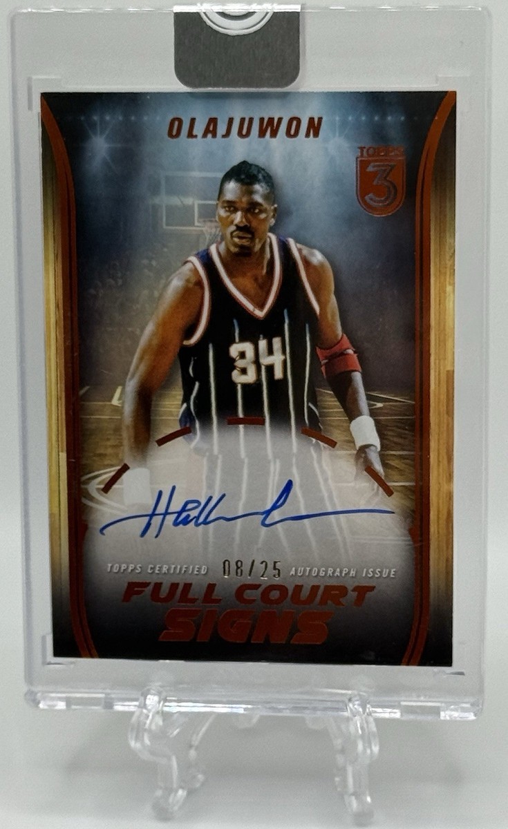 Hakeem Olajuwon 2023-24 Topps 3 Three Full Court Signs