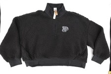 PINK Victoria's Secret Pullover Womens 2XL Sherpa Fleece Quarter Zip Cozy Warm
