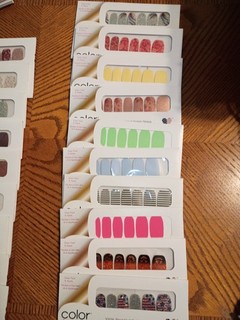 color street nail strips glitter lot