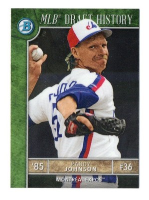 2017 Bowman Draft Randy Johnson MLB Draft History Montreal Expos MLBD-RJ