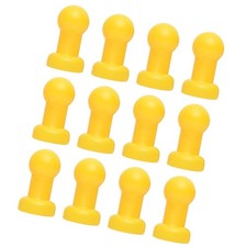 12 Pieces Trampoline Pole Caps Replacement Replace Parts Easily Install Yellow