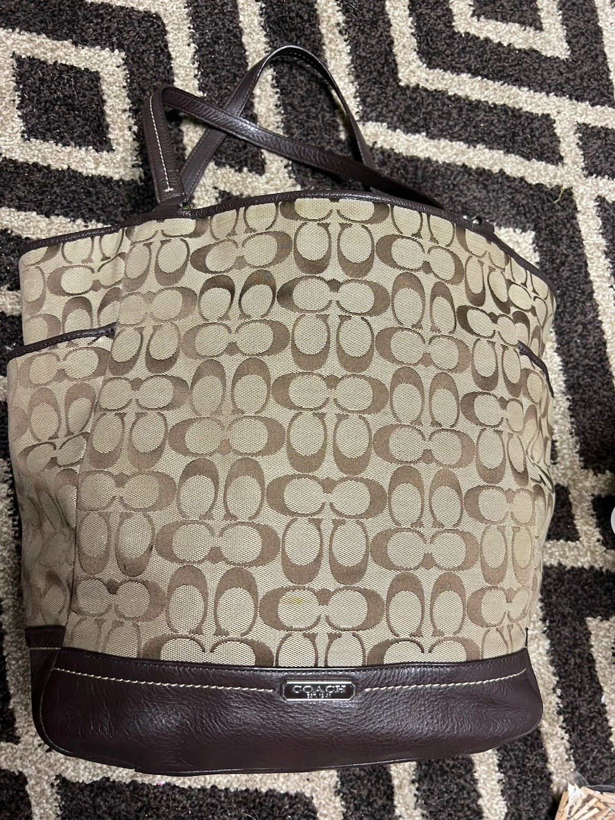 Borsa a mano Coach Park Signature North South