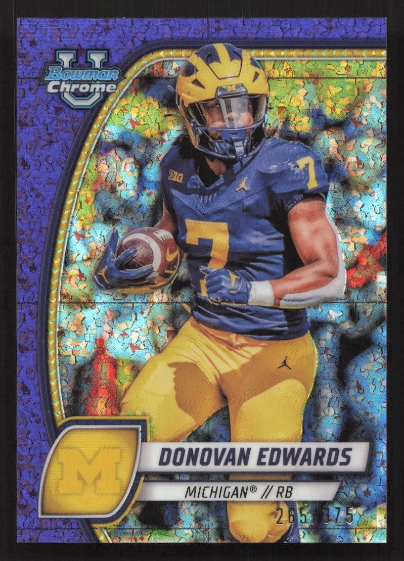 Donovan Edwards trading card