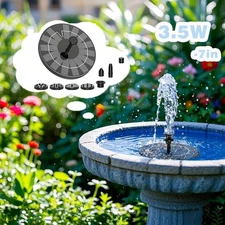Solar Power Bird Bath Fountain Pump Upgrade Solar Fountain With 6 Nozzle 2025...