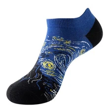 Famous Art Ankle Socks - Starry Night / Medium