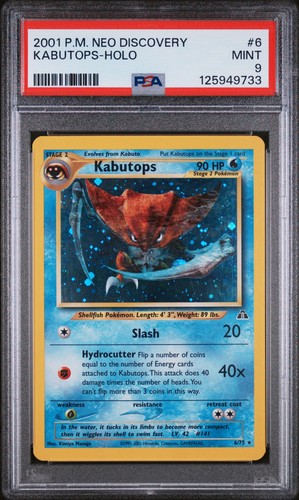 Kabutops (Unlimited) graded PSA 9 for sale on eBay