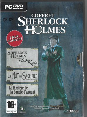 JEUX PC DVD-ROM WINDOWS XP COFFRET SHERLOCK HOLMES-CONTRE ARSENE LUPIN-LA NUIT D