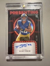 2024 Panini One Blake Corum Presenting Rookie Auto Autograph #81/99 Rams
