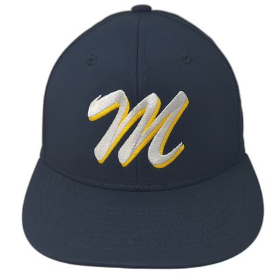 Champro Baseball Cap Blue Yellow Hat Size S Perforated Breathable Embroidered