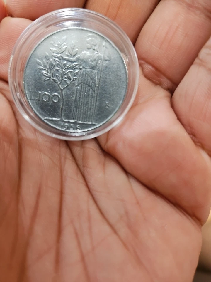 1956 Vintage L 100 Italian Coin L.100 Lira Lire Republica Italiana - Image 2 of 2