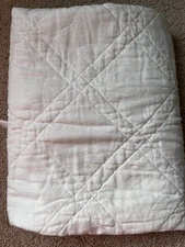 Threshold Euro Linen Blend Diamond Stitch Pillow Sham, New