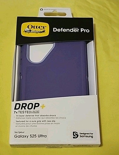 Authentic OtterBox Defender Pro Case For Samsung Galaxy S25 Ultra Purple - Photo 2 sur 7