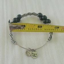 ALEX AND ANI Black Bead Feather Expandable Ba...