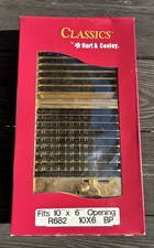 Adjustable Steel Wall Register Classics Hart/Cooley  6x10 Brass Plated R682 USA