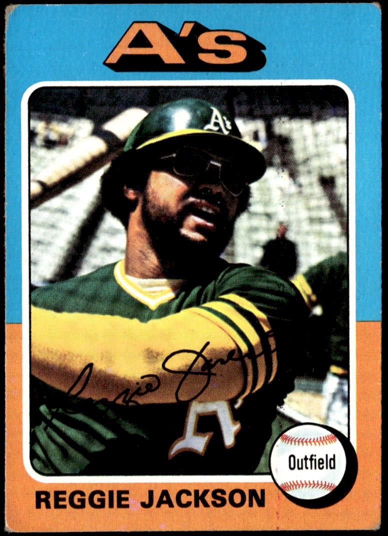 1975 Topps #300 Reggie Jackson F5