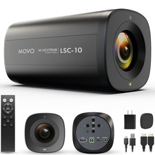 Movo LSC-10 4K Webcam For Podcasting  Streaming
