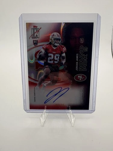 2025 Topps Signature Class #170 Jordan James Rookie Auto Red /25  49ers