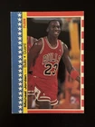 1987-88 Fleer Sticker Michael Jordan 2nd Year Card. HOF & The Goat 🐐 🔥🔥🔥