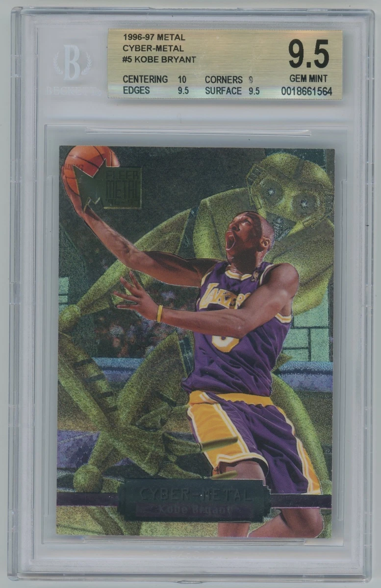 Fleer Kobe Bryant Grade 9.5 Basketball Rookie Sports Trading Cards