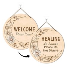 Double-sided In Session Door Sign for Therapists, Therapy In Session Please B