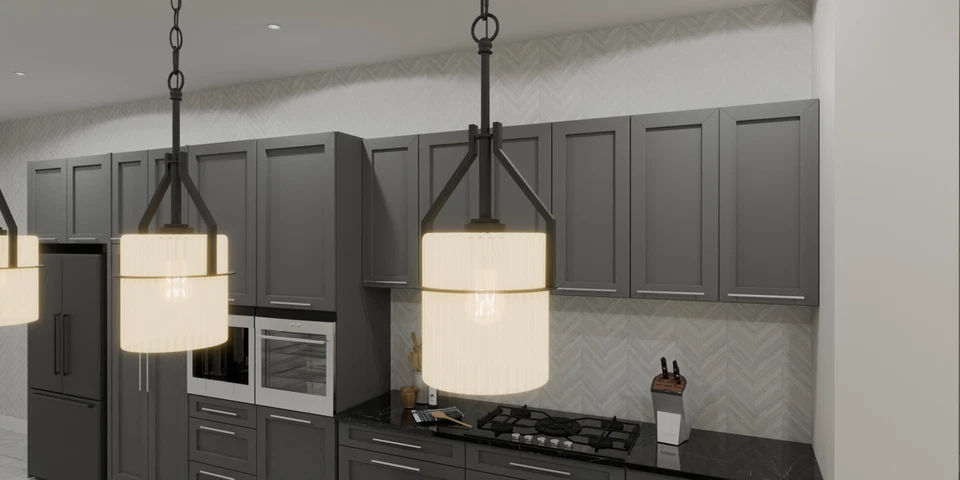 Mini colgante Quoizel SEY1508 Seymour 9"W - níquel Foto 4 de 4