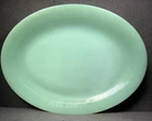 Fire King Jane Ray Jadeite 12” X 9” Oval Platter, Vintage! Good Used Condition!