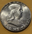 1963 Franklin Half Dollar Silver Toned