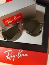 Ray Ban Aviator Sunglasses RB3026 62mm Silver Frame Silver Mirror Lens W3277