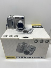 Nikon Coolpix 4300 Digital Camera 4 MP. Battery Charger Box Tested Vintage