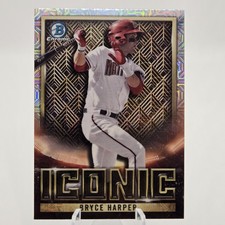 2023 Topps Bowman Chrome Baseball BRYCE HARPER Iconic Mojo Refractor #BI-13  